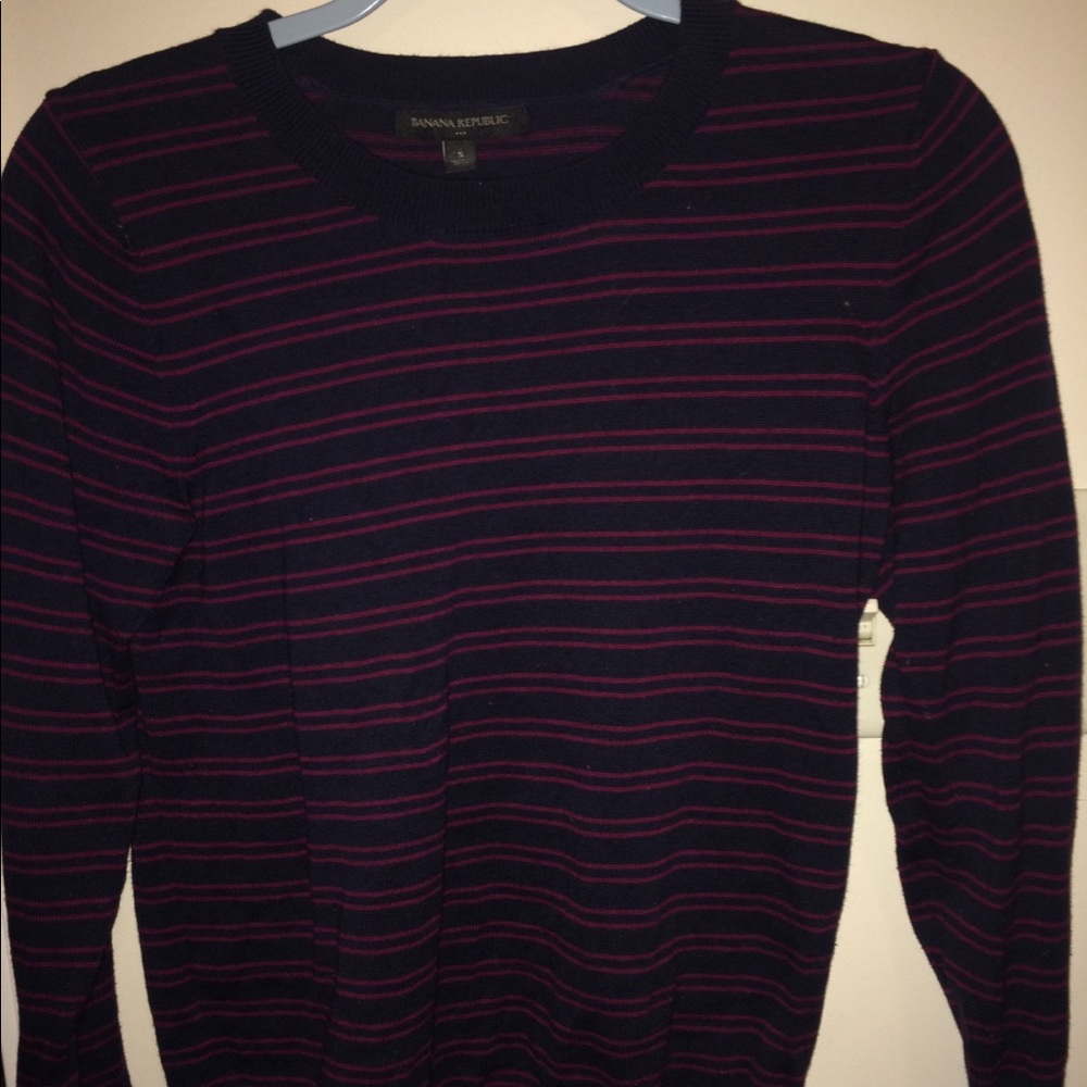 Blue and Red Banana Republic Sweater